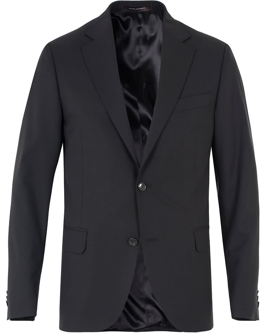 oscar jacobson edmund blazer super 120´s wool black Avansert ztnpt